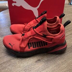 PUMA Junior Softride Rift Pop Sneakers Red/Black‎ 387097-01 Size 6.5 C